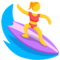 Person Surfing emoji on Messenger